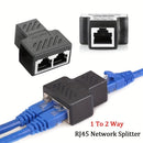 1 Unidad, Divisor Ethernet, Adaptador De Acoplador Divisor Ethernet De 1 A 2, Cable Ethernet Y Divisor De Internet LAN