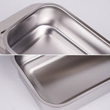 Bandeja de Desinfección de Acero Inoxidable para Uso Comercial/Residencial con Tapa, Dental, Cocina y Baño - Placa Cuadrada Fácil de Limpiar, Sin Necesidad de Electricidad - Modelo 201, Utilitario de Cocina Moderno, Construcción de Alta Calidad, Higiene