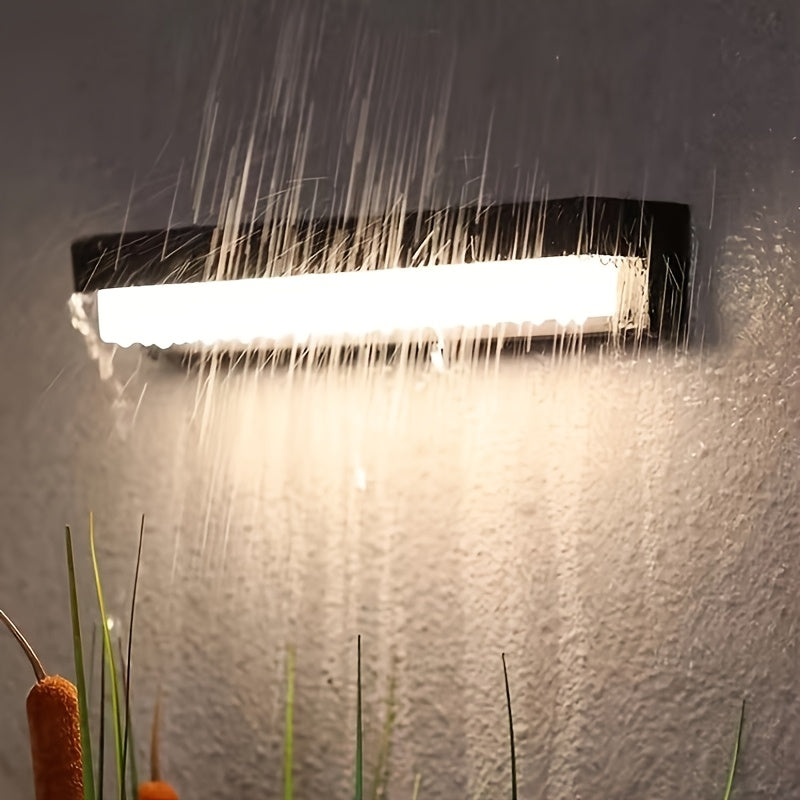 1/2 Piezas de Luces Solares para Pared, Decorativas para Jardín Exterior, Adecuadas para Patio, Césped y Terraza con Luz Cálida