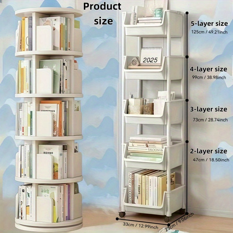1 pieza de 2/3/4/5 niveles de carro de almacenamiento de cocina con ruedas - Organizador de plástico de múltiples capas para cocina, sala de estar, dormitorio, residencia - Ahorro de espacio, fácil montaje, no requiere baterías, carro de almacenamiento d