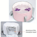 Bolsa de baño de pies, alta y profunda, para uso en casa, portátil, dispositivo de spa de pies, lavabo, dormitorio térmico, cubeta de baño de pies plegable.