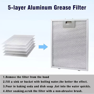 Filtra Extractor de Malla Metálica para Campana 230 x 260 mm
