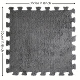 20 unidades de Alfombra de Espuma de Poliéster y EVA Lavable a Mano y Tatami Amovible para Dormitorio y Hogar, Baldosas de Alfombra Personalizables - 29,97 x 29,97 cm Cada Una