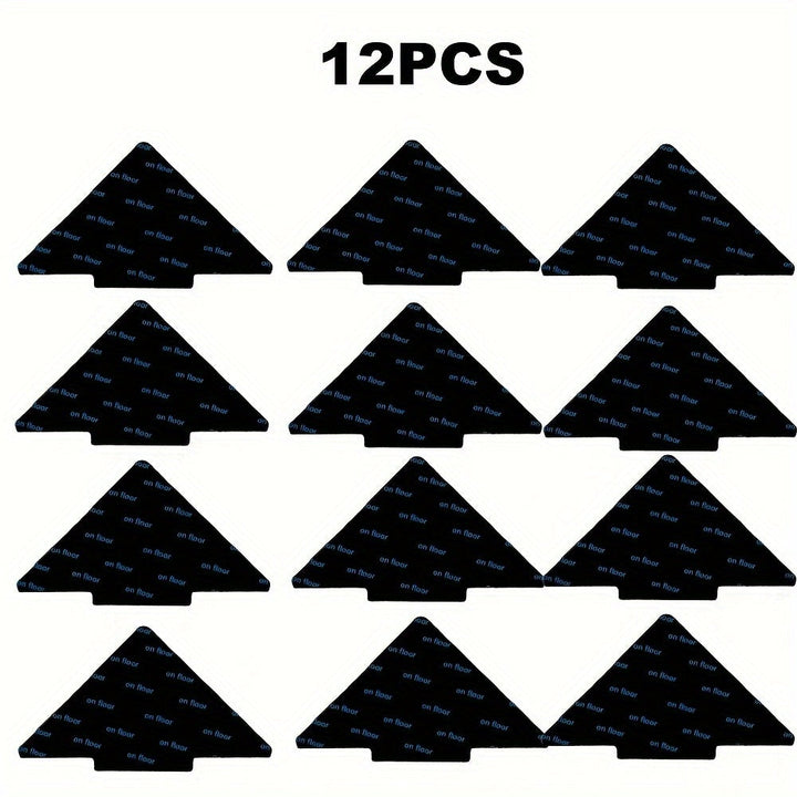 4/12/20pcs Pegatinas De Agarre En Forma De Árbol, Cintas Antideslizantes Para Pisos De Madera Y Baldosas, Cintas Reutilizables Y Lavables Para Alfombras De Área, Para Uso Doméstico