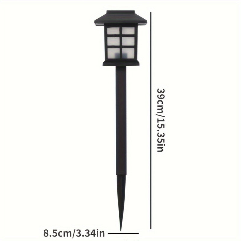 4 unidades de luces de jardín de estilo ventana con energía solar LED - Luces de casa solares - Luces de césped - Luces decorativas - Material de polipropileno - Batería de níquel - Energía solar - Voltaje de funcionamiento ≤36V