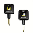Mini Sistema Inalámbrico de Guitarra de 2.4GHz con Batería Recargable y Transmisor-Receptor de 4 Canales de Señal para Guitarra, Bajo y Otros Instrumentos Eléctricos