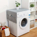 1 pieza, cubierta superior de lavadora y secadora, cubierta superior de lavadora, cubierta de polvo de refrigerador con 6 bolsas de almacenamiento laterales para el hogar y la cocina