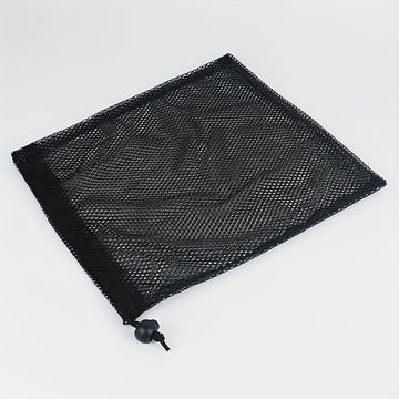Bolsa de Almacenamiento con Cordón para Juguetes de Playa, Organizador de Baño, Bolsa de Malla Utilitaria Negra para Gafas de Buceo y Más – Tu Ayudante del Hogar