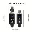 Sistema de micrófono inalámbrico profesional UHF con recarga USB, ganancia de audio incorporada, sonido HD sin pérdida, cambio de una sola tecla, 48V/0V, conector XLR, diseño compacto para micrófonos de condensador y bobina móvil, micrófono para grabació