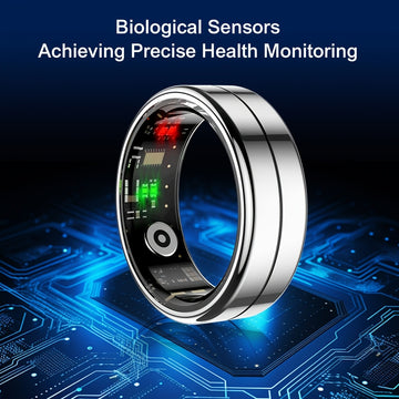 Anillo Inteligente Youth Demon - 5ATM de Alta Calidad con Control Táctil, Diseño Ligero y Modos Deportivos para Negocios, Fitness - Batería Magnética Recargable, Elegante con Detalles Rojos - Regalo Ideal para Entusiastas Tecnológicos