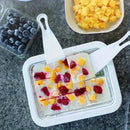 1pc Hacedor de Helado Casero Sencillo, Bandeja para Congelar Leche y Yogur DIY, Molde Portátil para Cubitos de Fruta, Herramienta Pequeña sin Necesidad de Enchufar