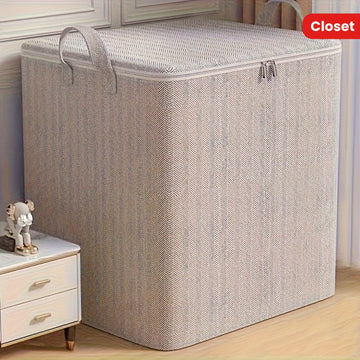 Caja de almacenamiento extra grande con tapa, estilo moderno, diseño ahorrador de espacio, tapa superior abierta duradera, ideal para ropa, cobijas, ropa de cama, canastas, botes de basura y contenedores, para organización del hogar, mudanzas, guardarrop