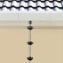 1pc Cadena de Lluvia Extra Larga de 51.2 Pulgadas - Elegante para Canaletas y Desagües, Decoración Exterior con Diseño Intrincado en Hojas, Material Resistente al Clima - Fácil Instalación con Eslabones, Ideal para Jardín y Patio