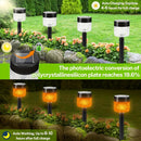 6 Piezas de Luces Solares LED para Jardín, Lámparas Solares Decorativas Exteriores, Luz Solar para Patios, Césped y Terrazas, Decoración Navideña
