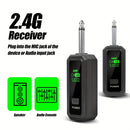 Juego de Transmisor y Receptor sin varillas XLR de Alta Calidad, Sistema de Transmisión 2.4GHz para Micrófonos Dinámicos, Ideal para Mezcladores de Audio y Sistemas PA