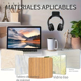 Soporte para auriculares de 1 pieza montado en la pared sin perforaciones, soporte para debajo de la mesa, soporte para la cabeza, gancho para colgar, estante para auriculares de esports