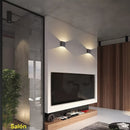 Lámparas de pared para sala, lámpara LED de 6W, luz interior AC 85-265V, aplique de pared LED moderno negro, iluminación montada en pared para sala, pasillo y dormitorios