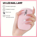 Secador de uñas mini LED para esmalte de gel - Dispositivo compacto alimentado por USB para manicura y cuidado de uñas con diseño portátil, luz de esmalte de gel sin alcohol para uso en salones y hogares, suministros de arte de uñas, estética moderna, co