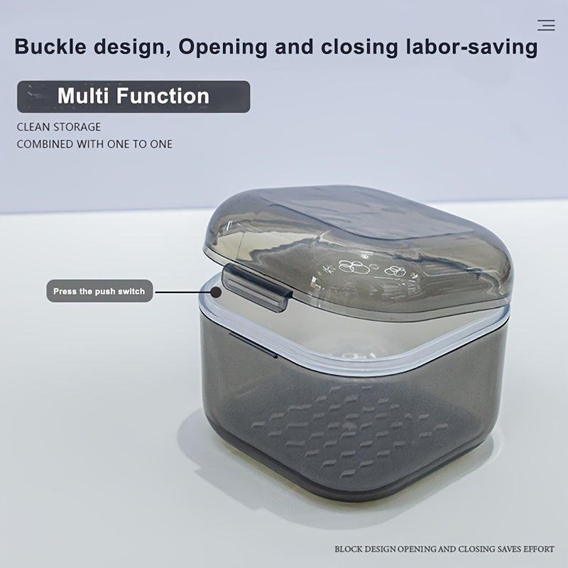 1pc Caja de desinfección portátil para herramientas de uñas, varios colores a elegir, caja de almacenamiento multifuncional con accesorios de filtro, equipo de desinfección para herramientas de belleza para uñas.