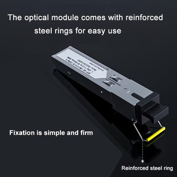 1/1 Par, 1,25 G SFP Gigabit LC Multi-Modo Doble Fibra Módulo Óptico, Distancia de Transmisión 500 m, Detección en Tiempo Real DDM, Plug-and-Play, Adecuado para Cisco y otras marcas, Adecuado para conmutadores de fibra, transceptores de fibra, routers de