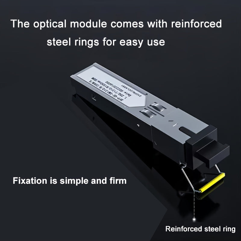 1/1 Par, 1,25 G SFP Gigabit LC Multi-Modo Doble Fibra Módulo Óptico, Distancia de Transmisión 500 m, Detección en Tiempo Real DDM, Plug-and-Play, Adecuado para Cisco y otras marcas, Adecuado para conmutadores de fibra, transceptores de fibra, routers de