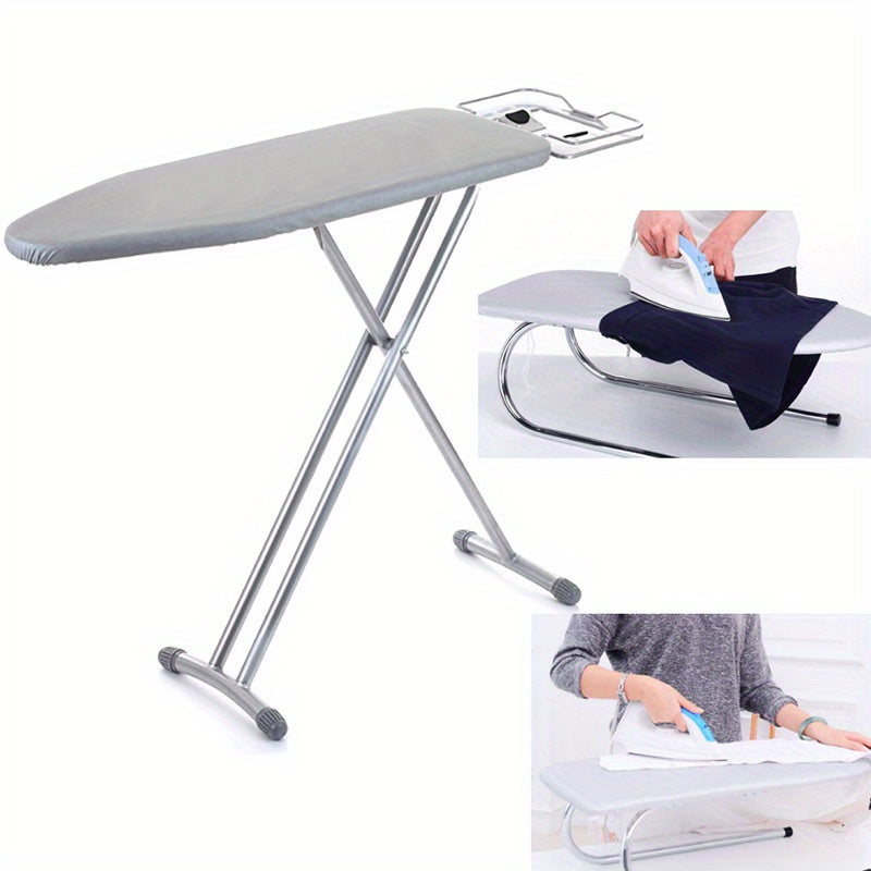 1 pieza de funda de tabla de planchar universal con forro de 4 mm, 55,12 x 19,69 pulgadas - Superficie reflectante gruesa para lavandería profesional y cuidado de ropa, accesorios para lavandería.