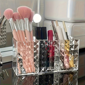 Organizador de Cosméticos Estiloso y de Gran Capacidad - Caja Multifuncional de Acrílico, Ideal para Tocadores, Gabinetes de Cocina y Escritorios - Regalo Perfecto para San Valentín, Navidad y Cumpleaños