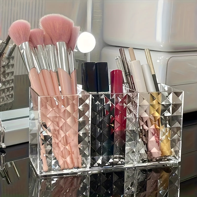 Organizador de Cosméticos Estiloso y de Gran Capacidad - Caja Multifuncional de Acrílico, Ideal para Tocadores, Gabinetes de Cocina y Escritorios - Regalo Perfecto para San Valentín, Navidad y Cumpleaños