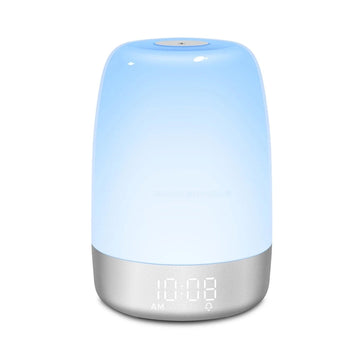 Lampara Led Decorativa Con Reloj Despertador Control Táctil A200