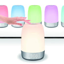 Lampara Led Decorativa Con Reloj Despertador Control Táctil A200