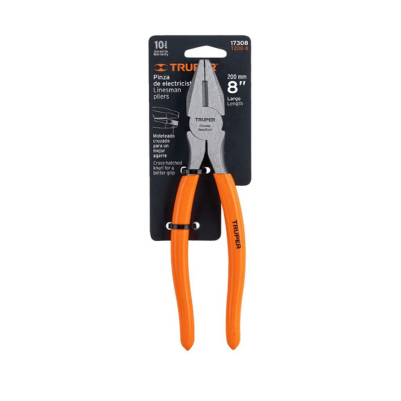 ALICATE 8 TRUPER ELECTRICISTA MANGO VINIL 17308