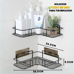 Repisa esquinera en acero inoxidable - multifuncional