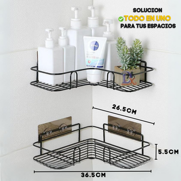 Repisa esquinera en acero inoxidable - multifuncional