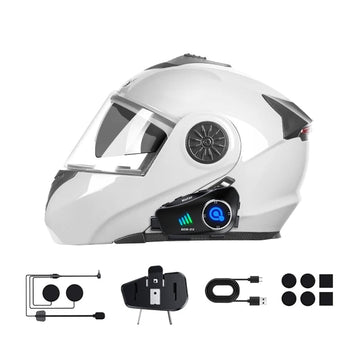 Intercomunicador Para Casco De Moto Con Cámara Q28-2X