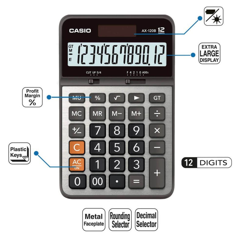 Calculadora De Escritorio Casio AX-120B