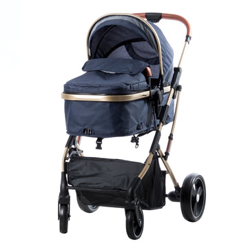 COCHE CUNA MOISES SATURNO EB126 AZUL EBABY