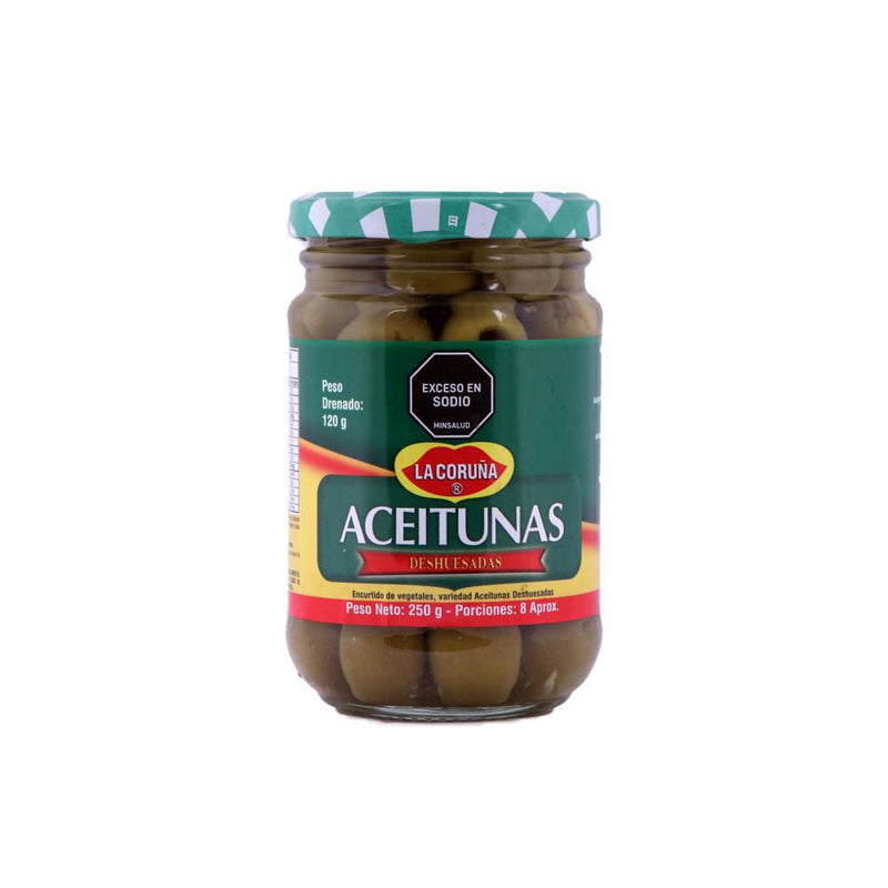 ACEITUNA CORUNA 250G DESHUESADAS