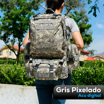 Morral Militar Grande 56l Táctico Camuflado Camp 238