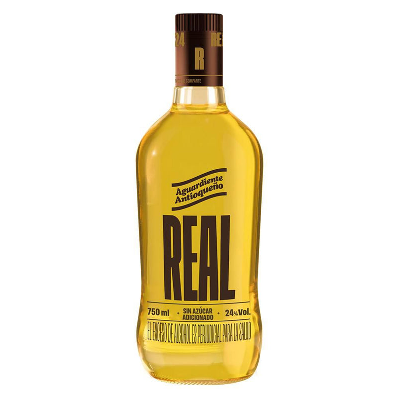 AGUARDIENTE REAL 24° 750ML BOT S/AZUCAR