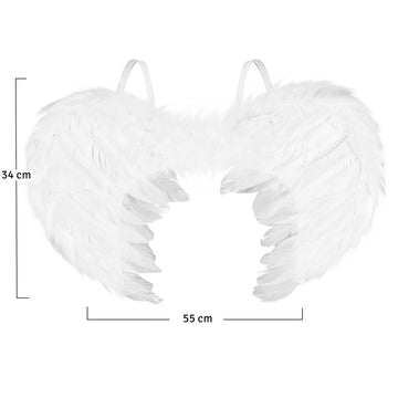 Alas Ángel Medianas Plumas Realistas Disfraz Halloween AF822