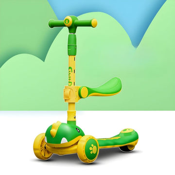 SCOOTER INFANTIL 3 EN 1 - DIVERSIÓN Y SEGURIDAD EN CADA PASEO SK-8102 MUNBE VERDE