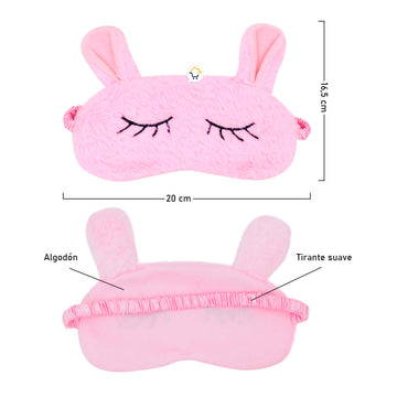 Antifaz Para Dormir Conejo Máscara Sueño Niña Mujer GM2001232