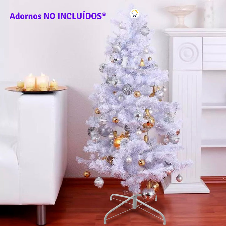 Árbol Navidad Blanco 1.50 m 450 Ramas + Estrella + Base 208