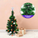 Árbol Navidad 90 cm Combo Estrella Luces Y Bolas De Regalo B3656