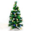 Árbol Navidad 90 cm Combo Estrella Luces Y Bolas De Regalo B3656