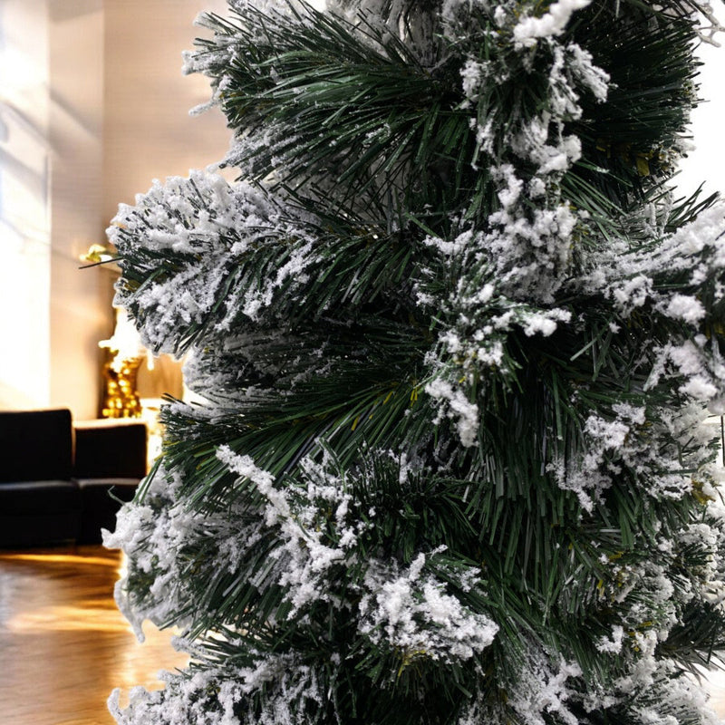 Árbol Navidad Lápiz Efecto Nevado 1.80m 343 Ramas FEX10