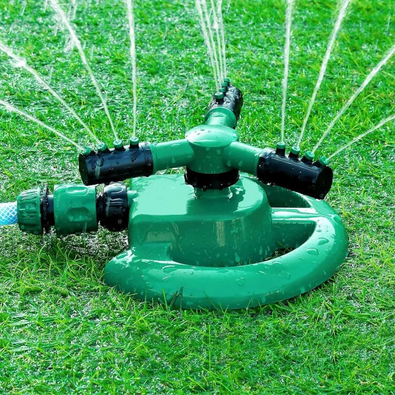Aspersor giratorio de 360 grados para jardín