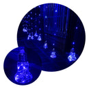Cortina Micro LED 12 Tiras Estilo Campana 3 x 2 m 312 Luces Azul 1618V