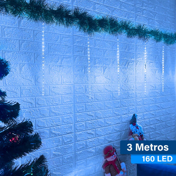 Luces Led Lágrima 3 M Meteoro Computarizadas Decoración Navidad 50 cm 2306
