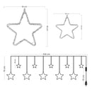 Cortina Intercalada Estrellas 4M Luces Micro Led Navidad 1743